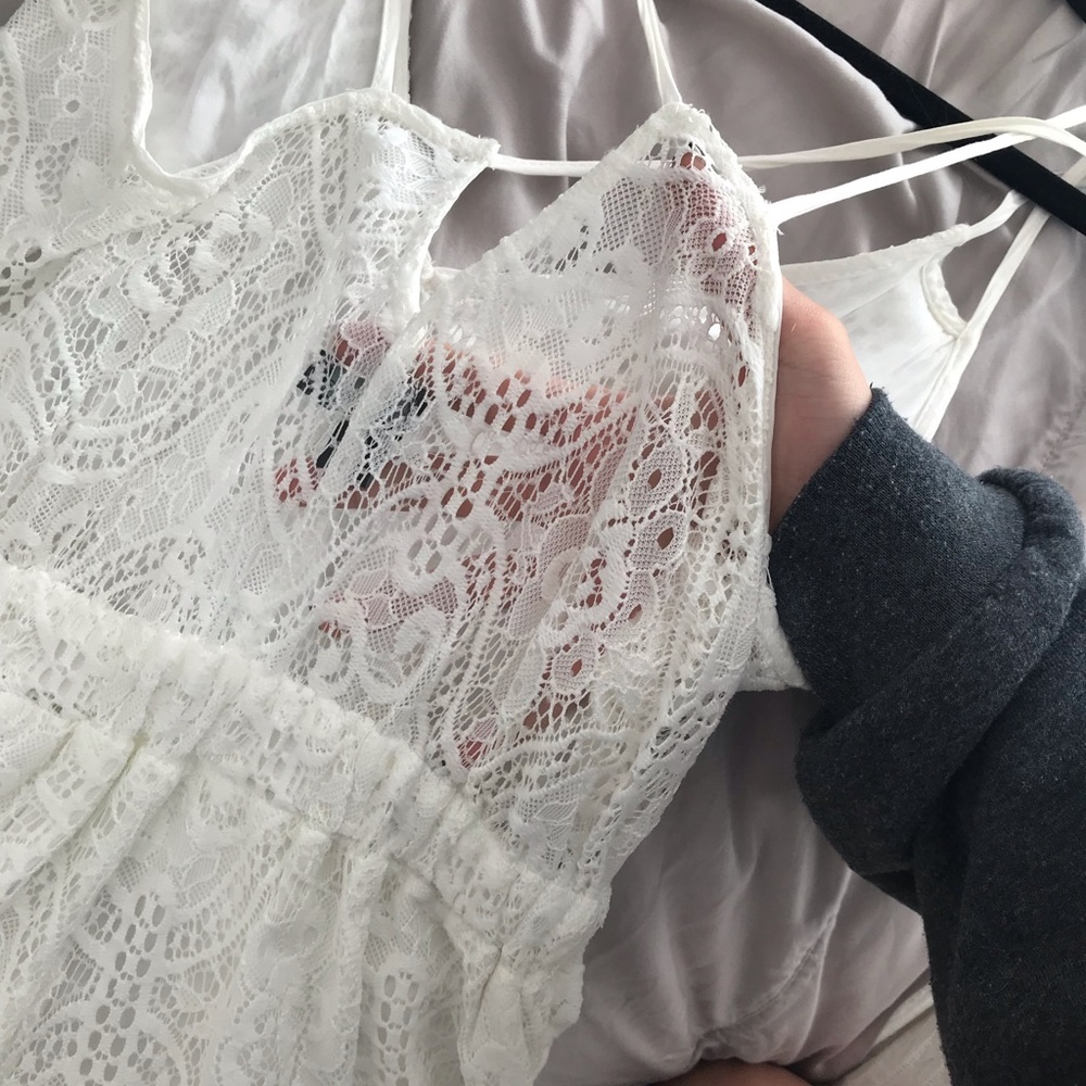 Kendal and Kylie lace romper